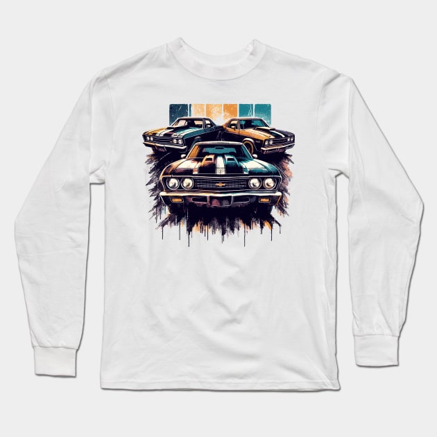 Chevy El Camino Long Sleeve T-Shirt by Vehicles-Art